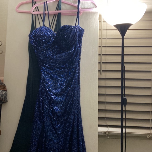 Sparkly Blue Prom Dress - Picture 4 of 4